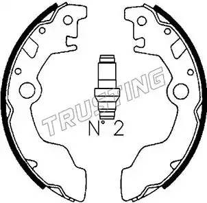 Комплект тормозных колодок 110.330 TRUSTING