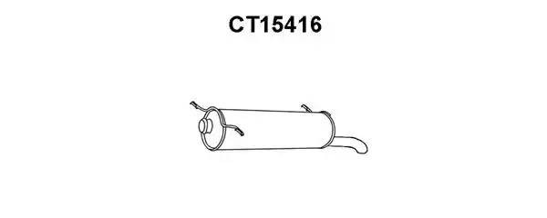 Глушитель выхлопных газов конечный CT15416 VENEPORTE