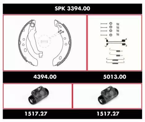 Комплект тормозных колодок SPK339400 REMSA