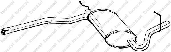 Средний глушитель выхлопных газов 282-717 BOSAL