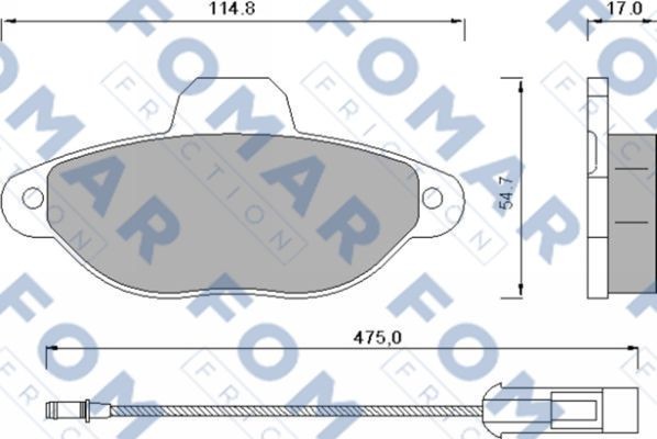 Колодки тормозные дисковые 51582881 ROULUNDS BRAKING
