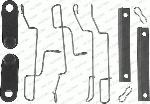 Комплектующие, колодки дискового тормоза FBA535 FERODO