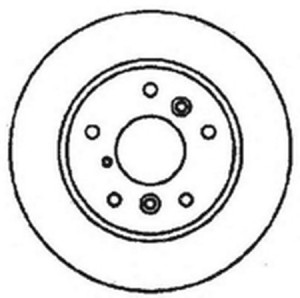 Тормозной диск 561483B BENDIX JURID
