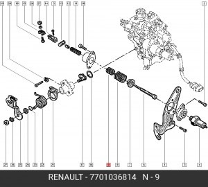 Пружина 7701036814 RENAULT