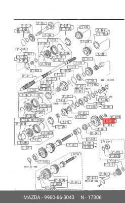 Деталь 9960663043 MAZDA