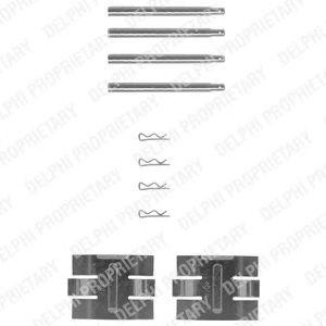 Комплектующие, колодки дискового тормоза LX0029 DELPHI