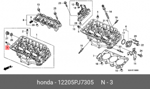 Направляющая втулка клапана 12205PJ7305 HONDA