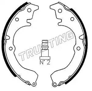 Комплект тормозных колодок 115.292 TRUSTING