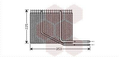 Испаритель, кондиционер 4300V353 VAN WEZEL