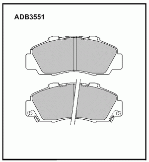 Колодки тормозные дисковые ADB3551 ALLIED NIPPON