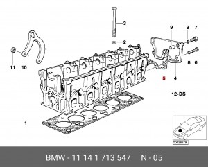 Прокладка 11 14 1713547 BMW