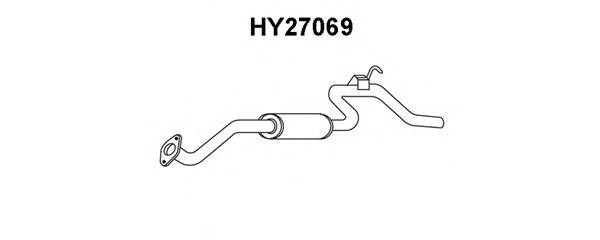 Глушитель выхлопных газов конечный HY27069 VENEPORTE
