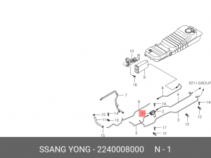 Топливный фильтр 2240008000 SSANG YONG