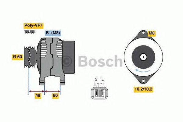 Генератор 0 986 049 800 BOSCH