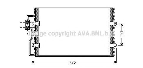 Радиатор кондиционера CN5093 AVA