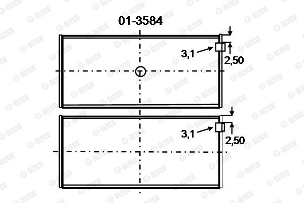 Подшипник 013584 GLYCO