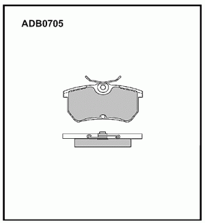 Колодки тормозные дисковые ADB0705 ALLIED NIPPON