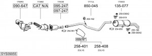 Выпускной трубопровод 825677 BOSAL