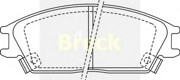 Комплект тормозных колодок, диско 2101200C BRECK