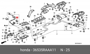 Крепление 36535RAAA11 HONDA