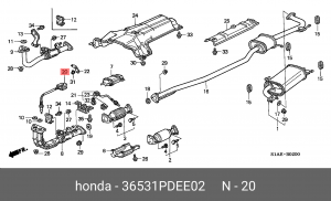 Лямбда-зонд 36531PDEE02 HONDA