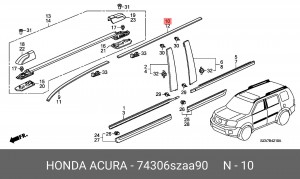 Деталь 74306SZAA90 HONDA