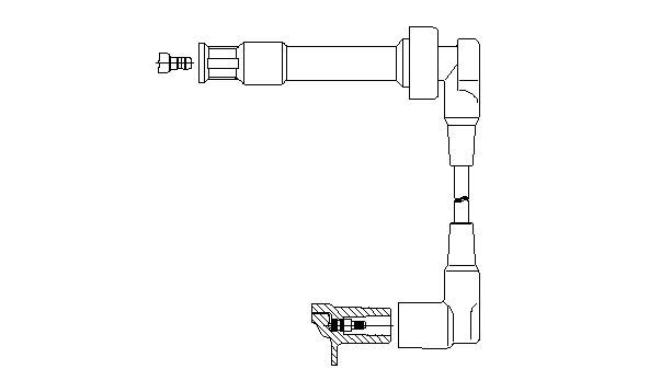 Провод зажигания 13585 BREMI