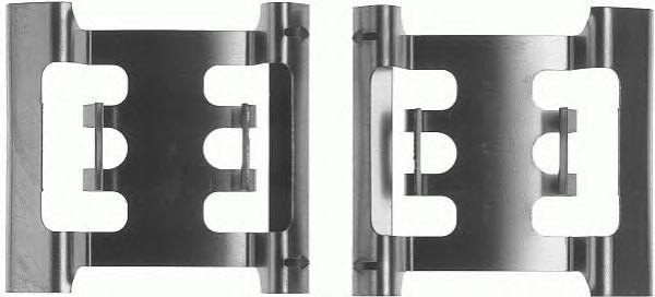 Комплектующие, колодки дискового тормоза FBA456 FERODO