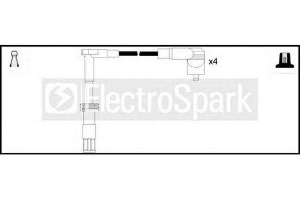 Ккомплект проводов зажигания OEK483 STANDARD