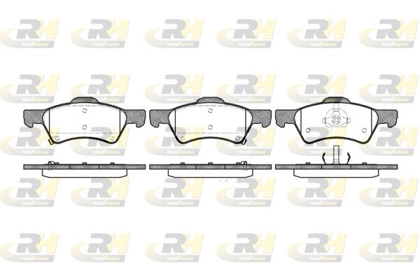 Комплект тормозных колодок, диско 2810.02 ROADHOUSE