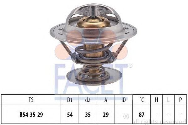 Термостат, охлаждающая жидкость 7.8515S FACET