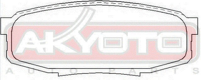Колодки тормозные дисковые AKD-1542 AKYOTO