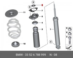 Опора амортизатора подвески 33 52 6 788 999 BMW