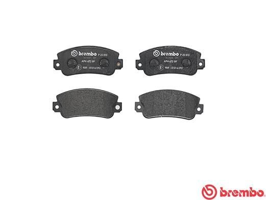 Комплект тормозных колодок, диско P23013 BREMBO