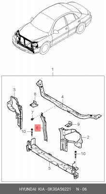 Деталь 0K30A56221 HYUNDAI KIA