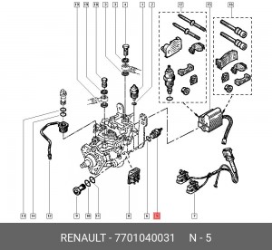 Подъёмный магнит 7701040031 RENAULT