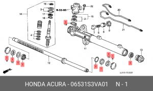 Механизм рулевой (ремкомплект) 06531S3VA01 HONDA
