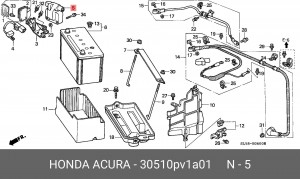 Катушка зажигания 30510PV1A01 HONDA