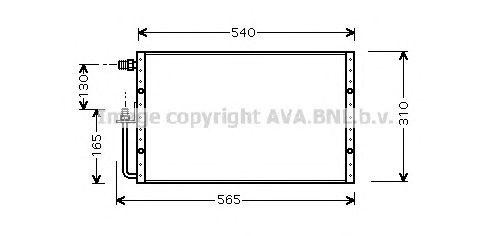 Конденсатор, кондиционер UV5099 AVA