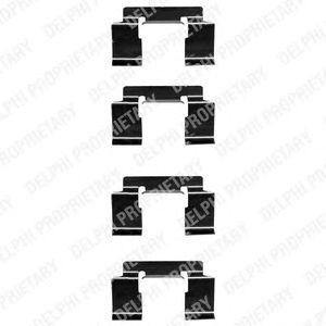 Комплектующие, колодки дискового тормоза LX0337 DELPHI