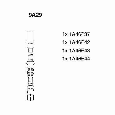 Ккомплект проводов зажигания 9A29 BREMI