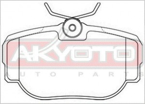 Колодки тормозные дисковые AKD-0296 AKYOTO