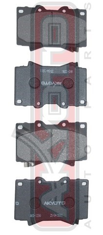 Колодки тормозные дисковые AKD-1206 AKYOTO