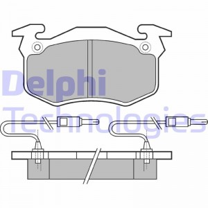 Комплект тормозных колодок, диско LP382 DELPHI