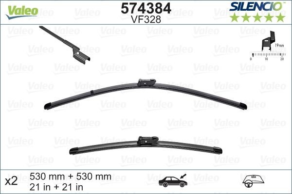 Щетка стеклоочистителя 574384 VALEO PHC