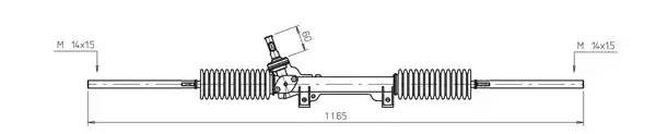 Рулевой механизм DSR568L DELCO REMY