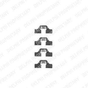 Комплектующие, колодки дискового тормоза LX0307 DELPHI