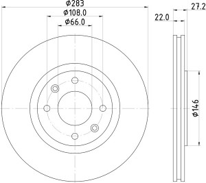 Тормозной диск MDC814 MINTEX