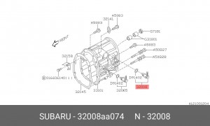 Выключатель, фара заднего хода 32008AA074 SUBARU