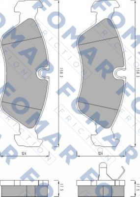 Колодки тормозные дисковые 51443381 ROULUNDS BRAKING